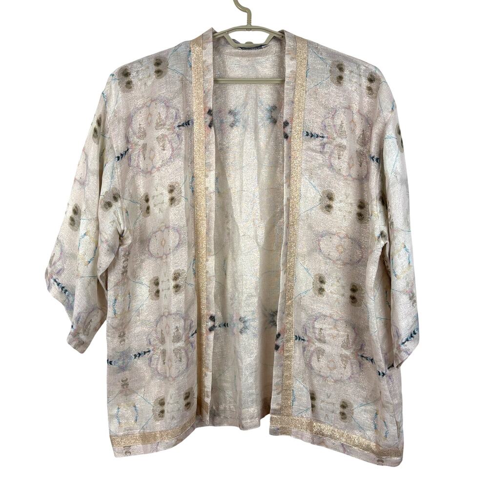Eskayel (anthropologie) Kimono Cardigan OS modal linen ethereal fairy festival